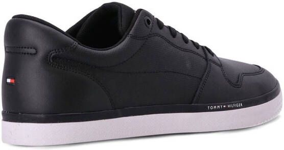 Tommy Hilfiger leather logo-print sneakers Black
