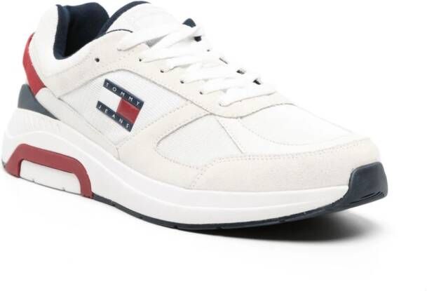 Tommy Hilfiger logo-appliqué colour-block sneakers White