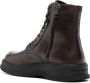 Tommy Hilfiger logo-debossed leather boots Brown - Thumbnail 3
