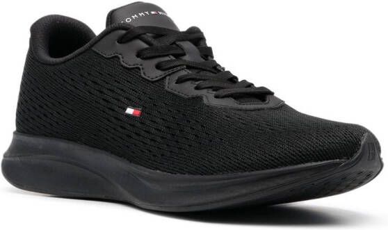 Tommy Hilfiger logo-embroidered mesh sneakers Black