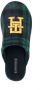 Tommy Hilfiger logo-embroidered tartan slippers Green - Thumbnail 4