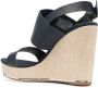 Tommy Hilfiger logo-patch wedge sandals Blue - Thumbnail 3