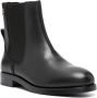 Tommy Hilfiger logo-plaque leather ankle boots Black - Thumbnail 2