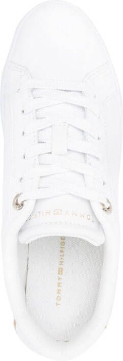 Tommy Hilfiger logo-plaque leather sneakers White