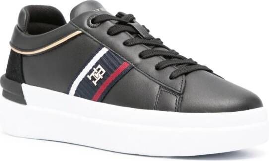 Tommy Hilfiger logo-plaque low-top sneakers Black