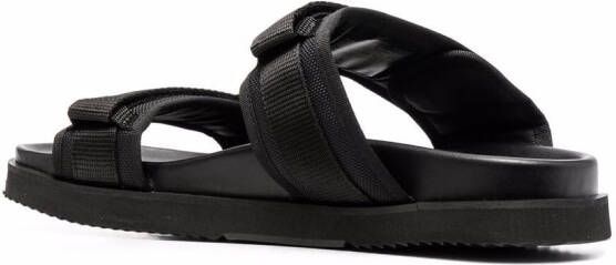 Tommy Hilfiger logo-plaque touch-strap sandals Black
