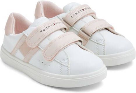 Tommy Hilfiger logo-print round-toe sneakers White