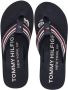 Tommy Hilfiger logo-print striped flip flops Blue - Thumbnail 3