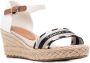 Tommy Hilfiger logo-strap wedge sandals White - Thumbnail 2