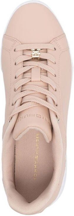Tommy Hilfiger low-top monogram charm sneakers Pink