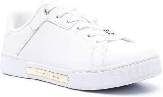 Tommy Hilfiger low-top monogram charm sneakers White