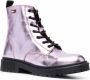 Tommy Hilfiger metallic-finish ankle boots Pink - Thumbnail 2