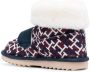 Tommy Hilfiger monogram fleece-trim slippers Red - Thumbnail 3