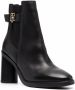 Tommy Hilfiger Monogram-Hardware leather ankle boots Black - Thumbnail 2