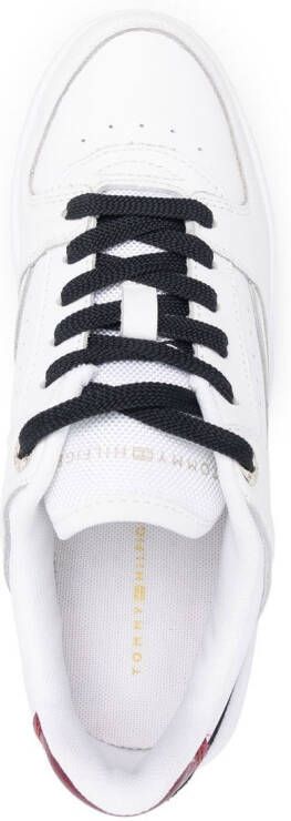 Tommy Hilfiger monogram low-top leather sneakers White