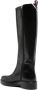 Tommy Hilfiger monogram-plaque leather knee-high boots Black - Thumbnail 3