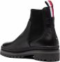 Tommy Hilfiger Outdoor Knit flat leather ankle boots Black - Thumbnail 3