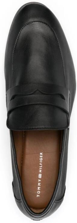 Tommy Hilfiger penny-slot leather loafers Black