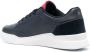Tommy Hilfiger perforated leather lace-up sneakers Blue - Thumbnail 3