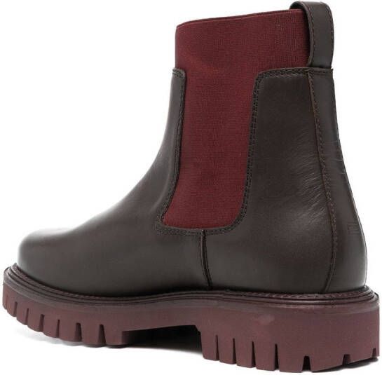 Tommy Hilfiger Premium chunky Chelsea boots Red