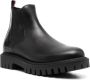 Tommy Hilfiger round-toe slip-on leather boots Black - Thumbnail 2