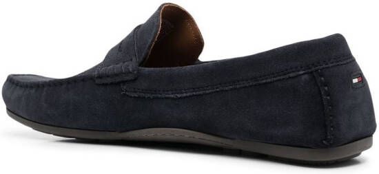 Tommy Hilfiger round-toe suede loafers Blue
