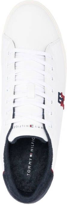 Tommy Hilfiger side embroidered-logo low-top sneakers White