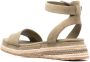 Tommy Hilfiger side logo-plaque detail sandals Green - Thumbnail 3