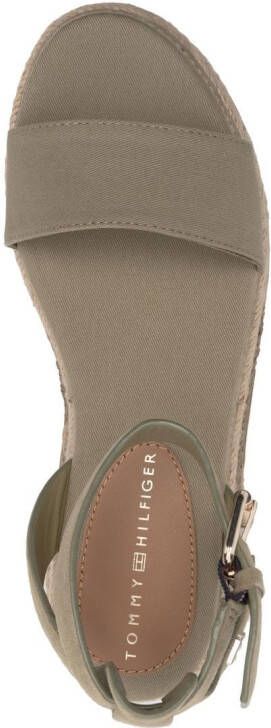Tommy Hilfiger side logo-plaque detail sandals Green