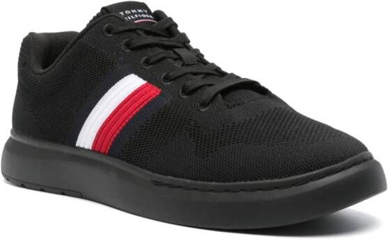 Tommy Hilfiger side stripe-detail mesh sneakers Black