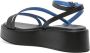 Tommy Hilfiger strappy leather platform sandals Black - Thumbnail 3