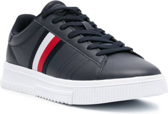 Tommy Hilfiger stripe-detail lace-up sneakers Blue