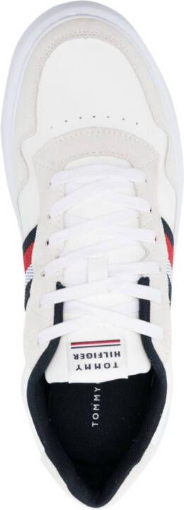 Tommy Hilfiger stripe detailing low-top sneakers White