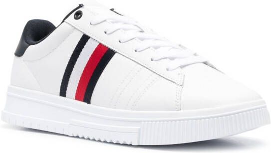 Tommy Hilfiger stripe-detail lace-up sneakers White