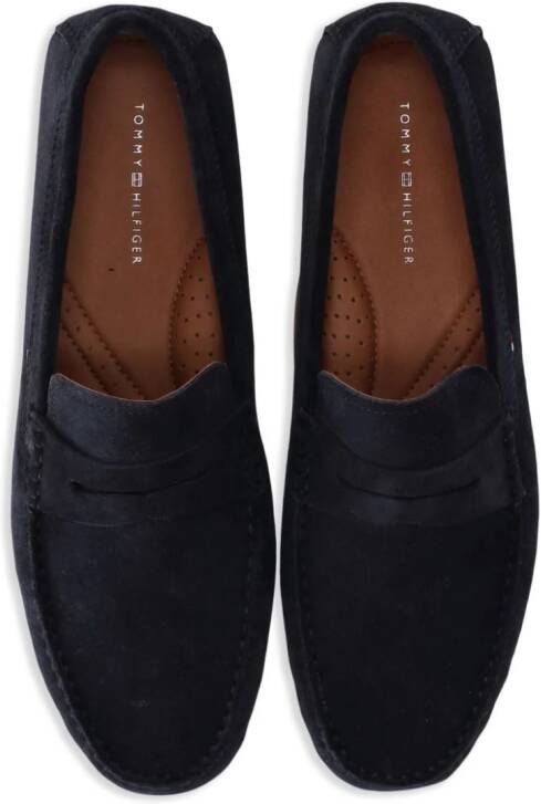 Tommy Hilfiger suede penny loafers Blue