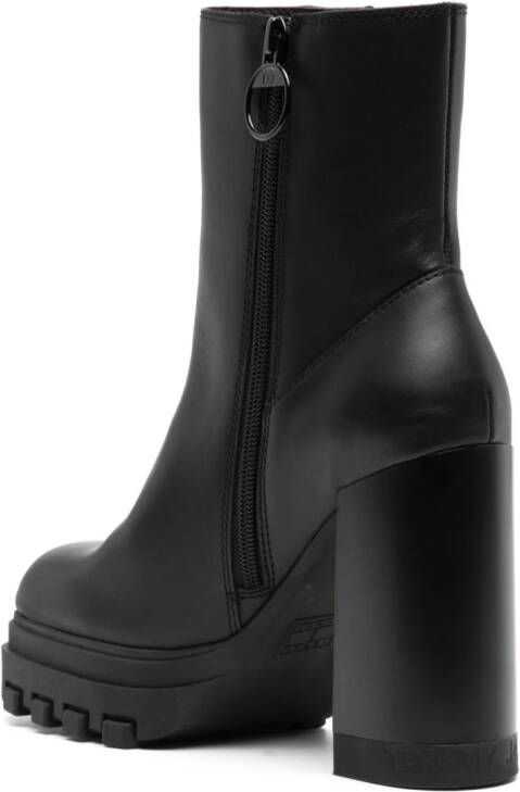 Tommy Jeans 120mm logo-print ankle boots Black