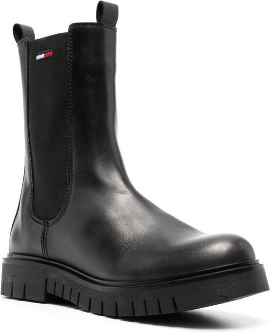 Tommy Jeans 30mm chunky Chelsea boots Black