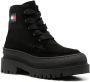 Tommy Jeans 40mm logo-patch lace-up boots Black - Thumbnail 2
