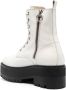 Tommy Jeans 60mm zip-up leather ankle boots White - Thumbnail 3