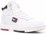 Tommy Jeans Basket Mid-Top leather sneakers White - Thumbnail 2
