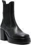Tommy Jeans Chelsea 80mm leather chunky boots Black - Thumbnail 2