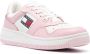 Tommy Jeans embossed-logo leather sneakers Pink - Thumbnail 2