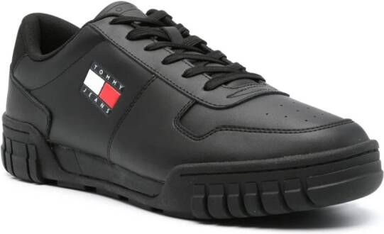 Tommy Jeans Essential leather sneakers Black