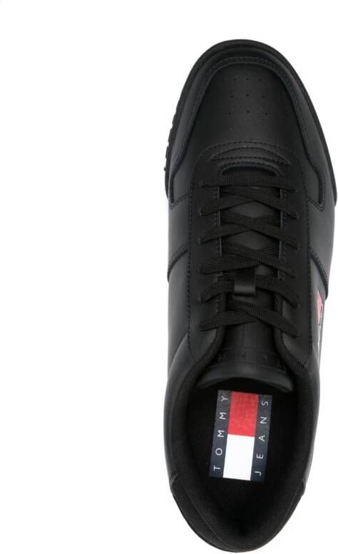 Tommy Jeans Essential leather sneakers Black