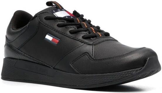 Tommy Jeans Flexi leather sneakers Black