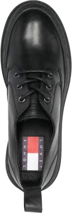 Tommy Jeans Foxing lace-up block-heel shoes Black