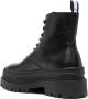 Tommy Jeans Foxing lace-up leather boots Black - Thumbnail 3