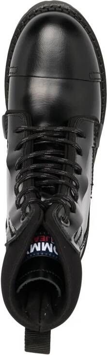 Tommy Jeans lace-up ankle boots Black