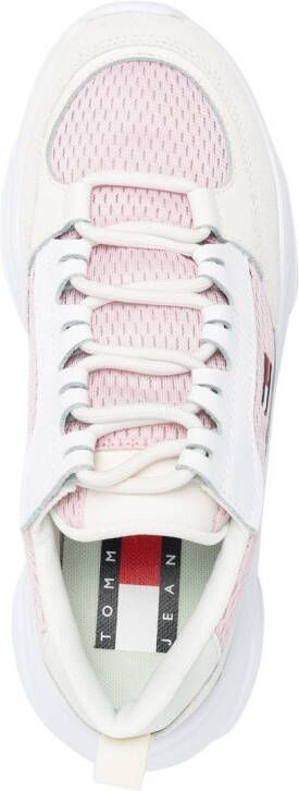Tommy Jeans lace-up low-top sneakers Pink
