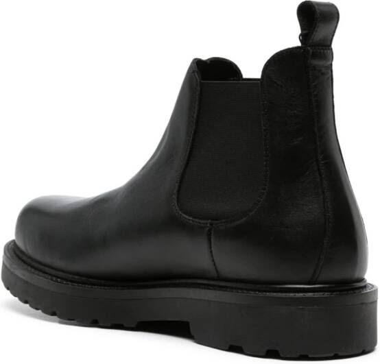 Tommy Jeans leather Chelsea boots Black